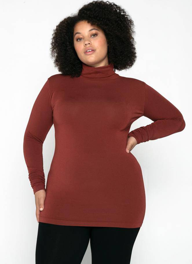 BAMBOO TURTLENECK PLUS SIZE - Out of the Blue