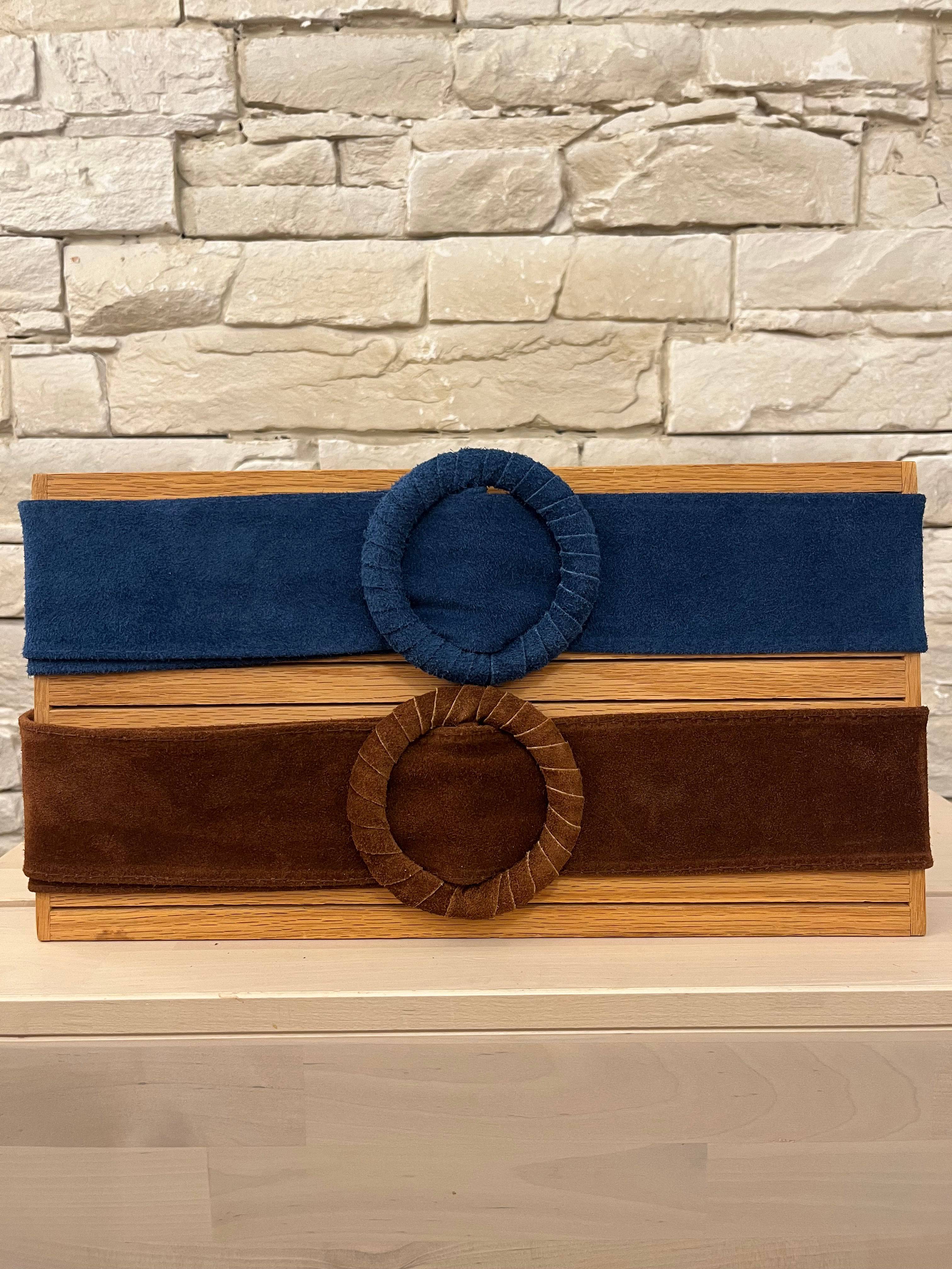 Suede Belt - Earth Tones - Out of the Blue