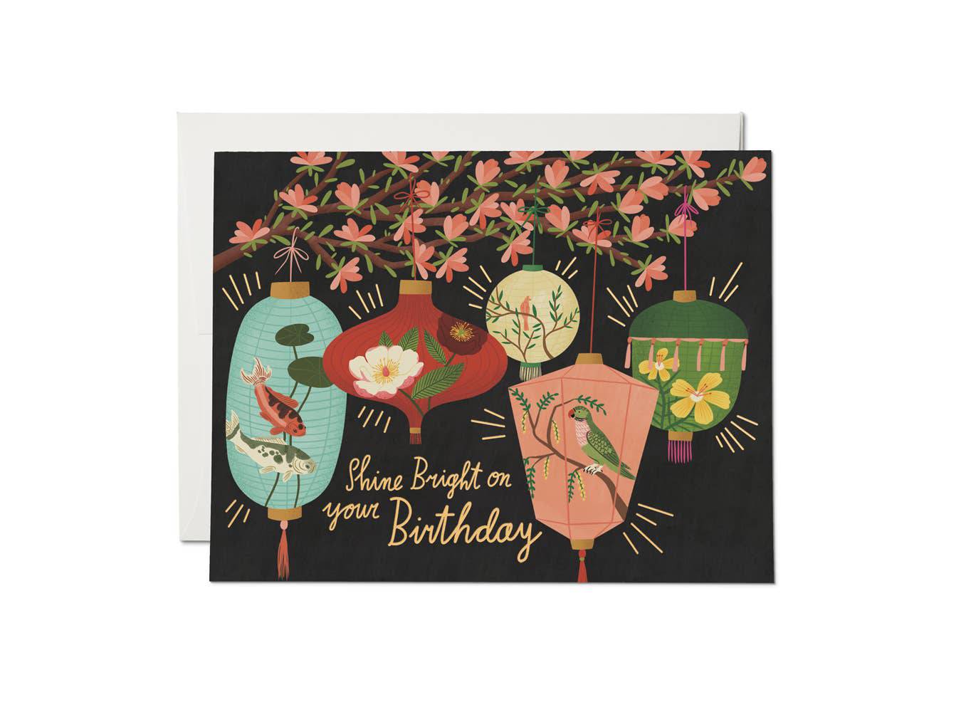 Birthday Lanterns birthday greeting card - Out of the Blue