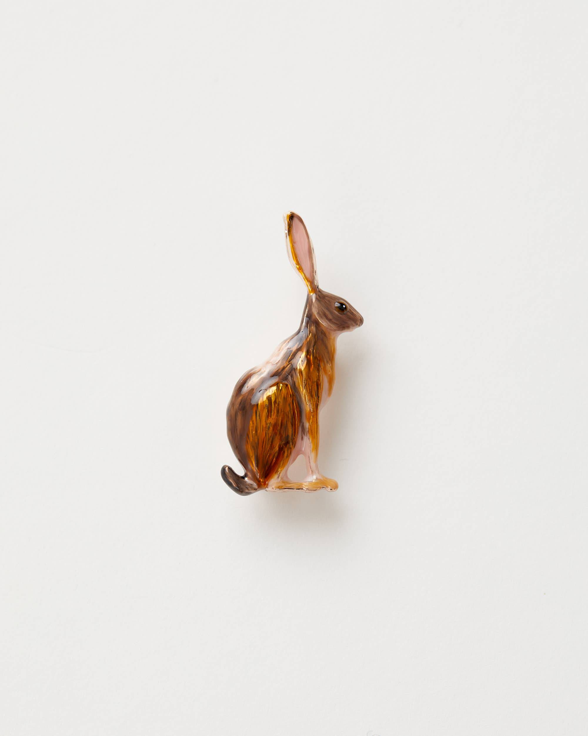 Enamel Hare Brooch - Out of the Blue