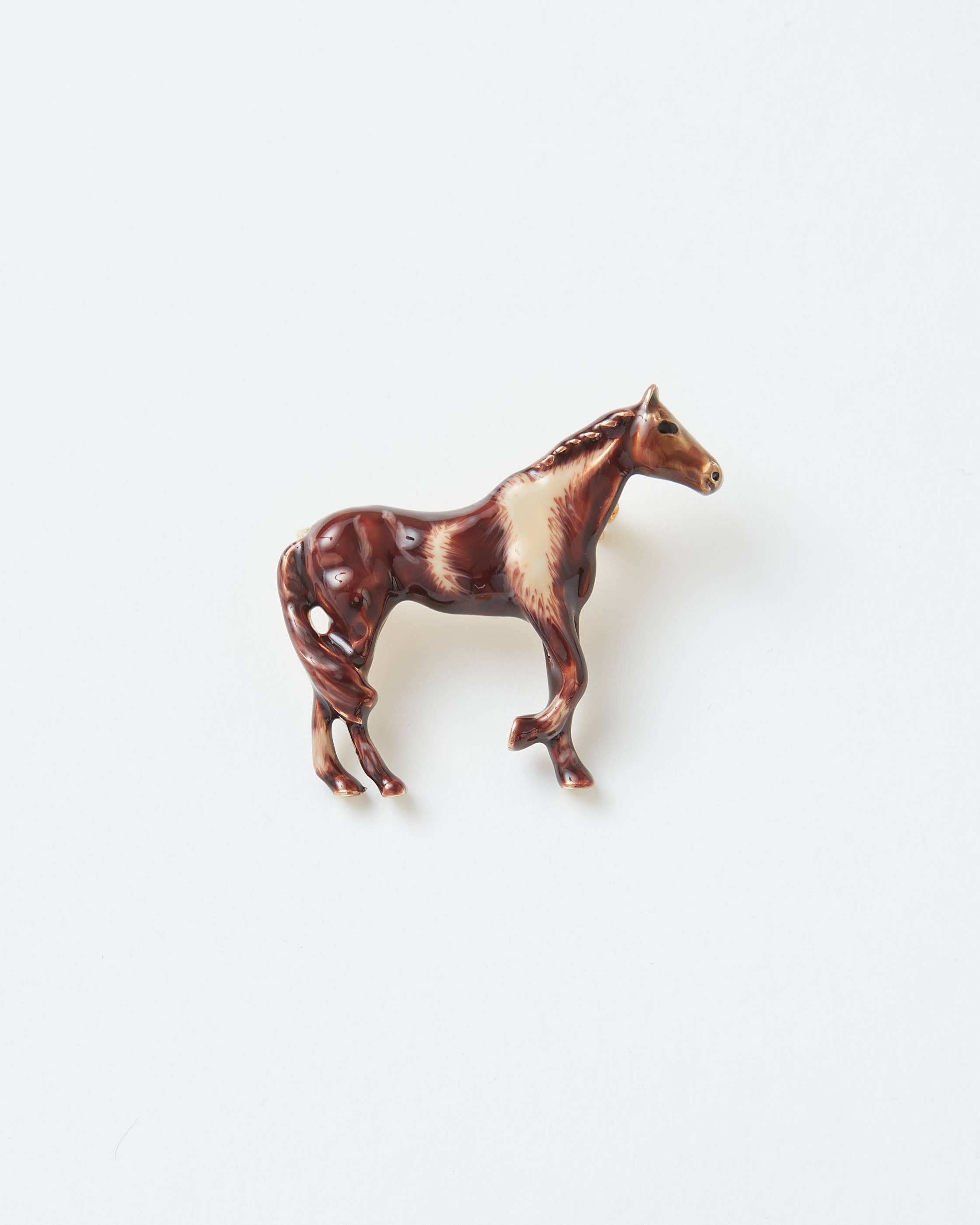 Enamel Farm Horse Brooch - Out of the Blue
