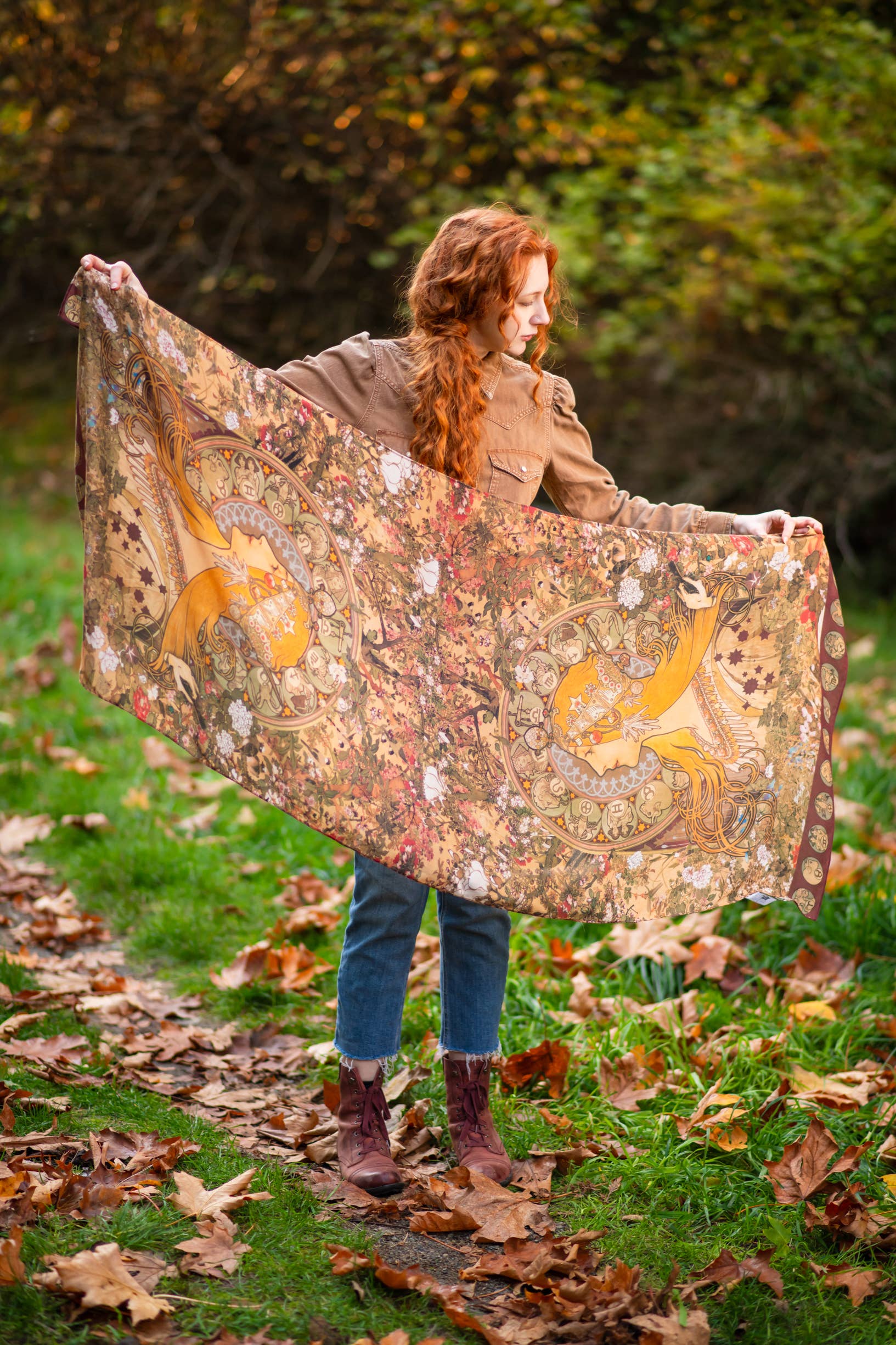 Dreamweaver Bamboo Zodiac Scarf - Out of the Blue