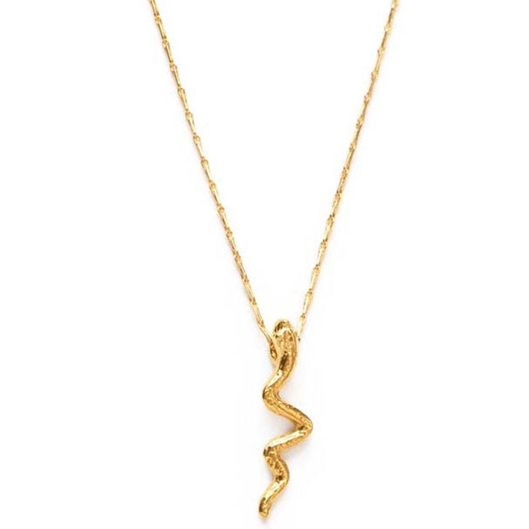 GOLD SERPENT NECKLACE - Out of the Blue