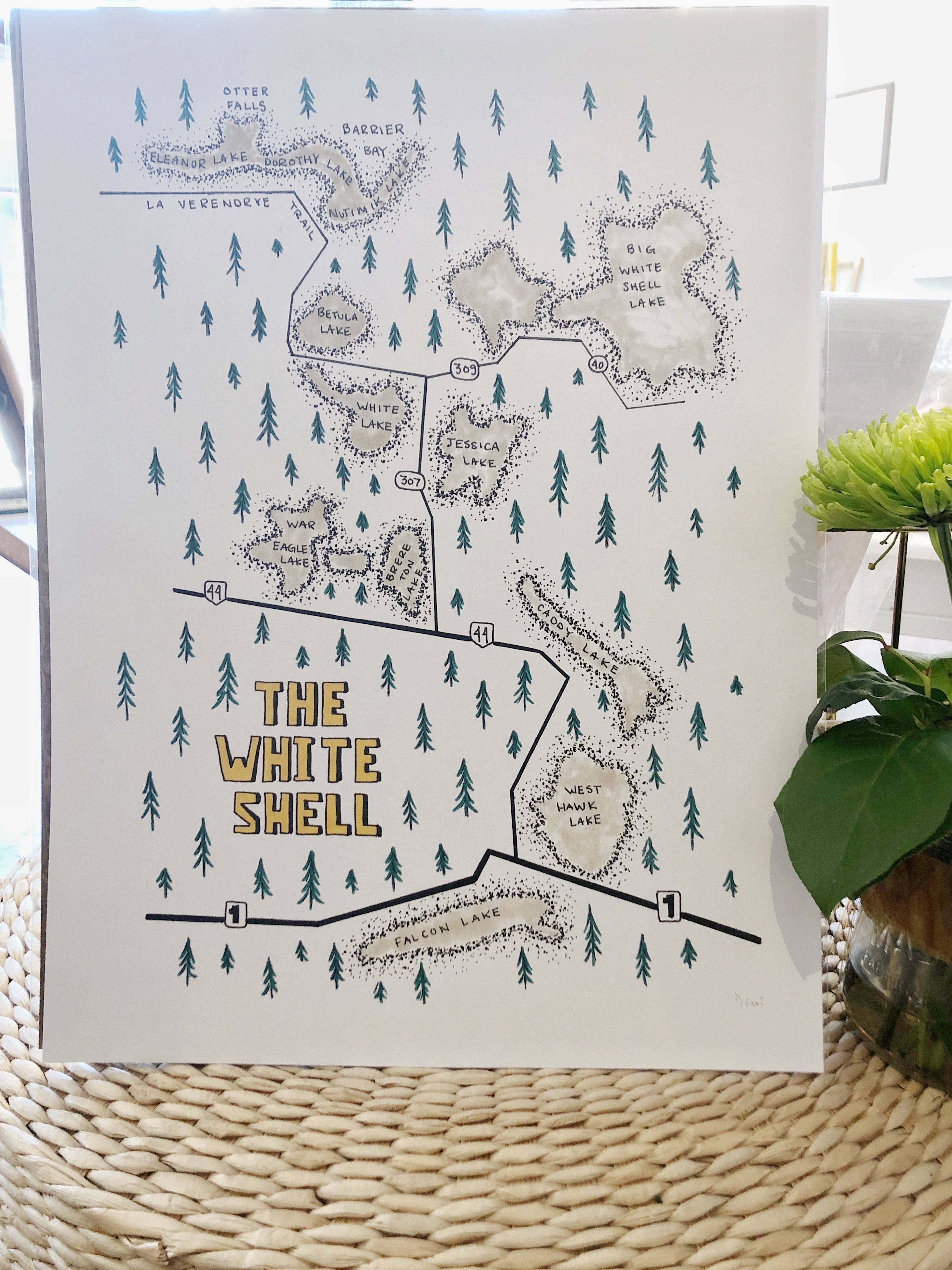 WHITESHELL PRINT 12 X 16 - Out of the Blue