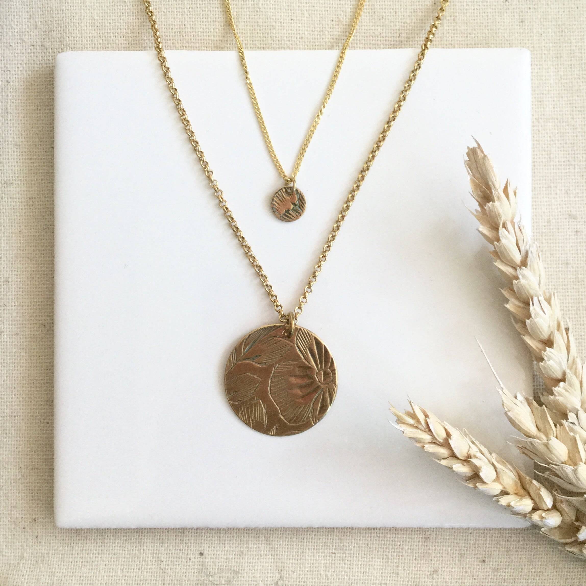 NECKLACE VINTAGE COIN 24" CHAIN - Out of the Blue